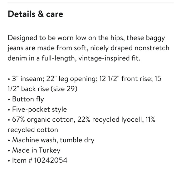 Agolde low slung baggy jeans - Picture 4 of 4